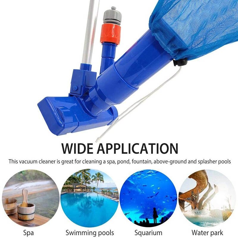 Portable Multifunctional Swimming Pool Vacuum Jet Cleaning Vacuum Cleaner Spa Bathtub Bath Cleaning Accessories