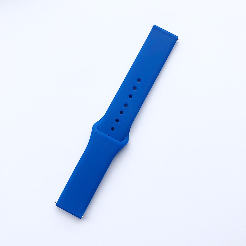 Pasek z miękkiego silikonu dla Garmin Vivoactive 3 HR Venu część wymienna inteligentnego zegarka bransoletka sportowa dla garmin forerunner 645 zespół muzyczny: Niebieski