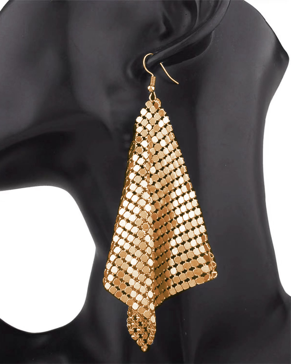 Glanzende Metalen Pailletten Oorbellen Voor Vrouwen Mode Kwastje Geometrische Lange Stijl Earring Verklaring Sieraden Meisjes Wedding Party: Bronze