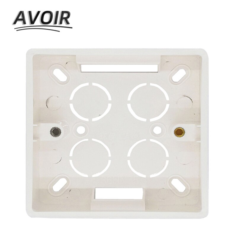 Avoir External Junction Box Switch Socket Wall Surface Box Installation Box White Box Junction Box EU UK 81mm * 81mm * 31mm