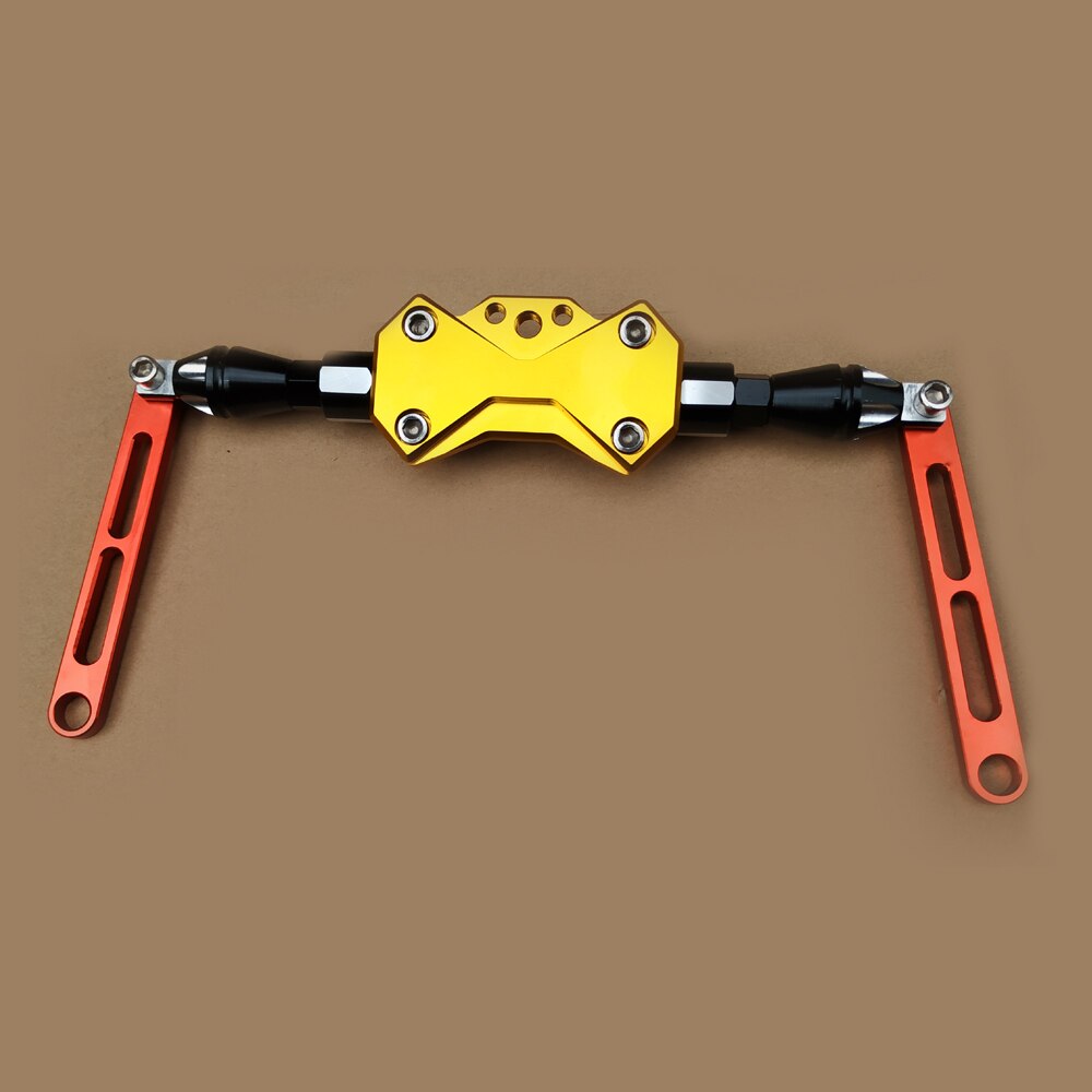 Motorcycle Cnc 7/8 "22Mm Stuur Verstelbare Cross Balance Bar Voor/Gps/Spotlight/Koplampen Montagebeugel: D GOLD