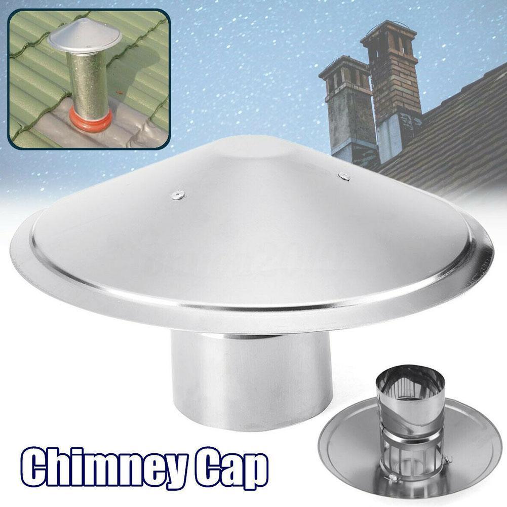 Tapa impermeable para techo con forma de seta, tubos de hierro galvanizado de 100/150/200mm para capó, escape, ventilación, chimenea, M9Q5