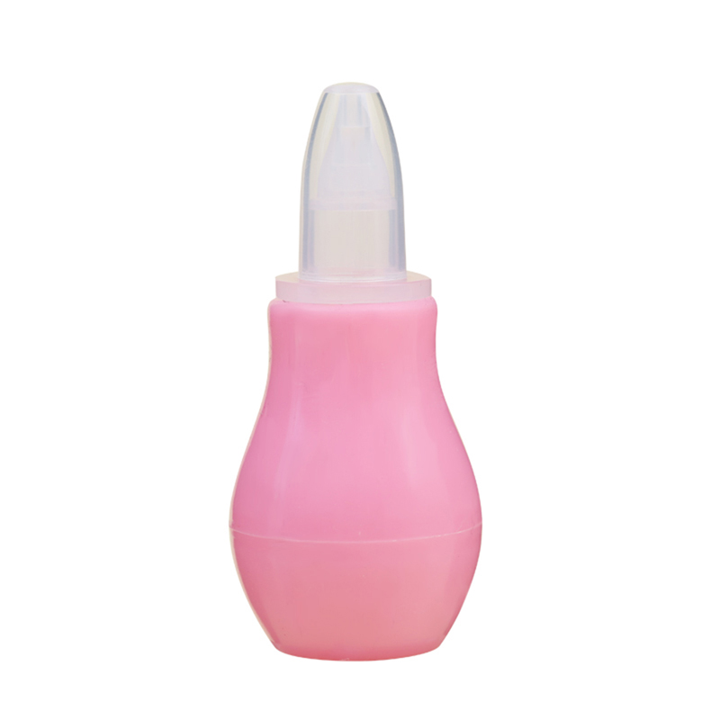 Loozykit Siliconen Pasgeboren Baby Neus Aspirator Peuter Babysnuiter Baby Snot Vacuüm Sucker Soft Tip Cleaner Babyverzorgingsproducten: Pink