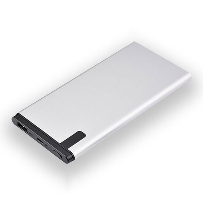 Power Bank 30000mAh Portable Large Capacity Ultra-thin Outdoor Travel Powerbank Phone Charger LCD Digital Display for Smartphone: Sliver