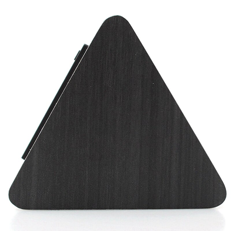 Digitale wekker met luchtvochtigheid en temperatuur, babykamerklok, stille, lichtgevende digitale houten wekker