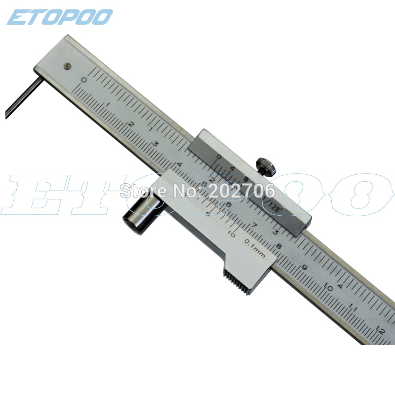 0-200mm 0-300mm 0-400mm 0-500mm rustfrit stål parallel markering vernier caliper med hårdmetal scribermærkning værktøj