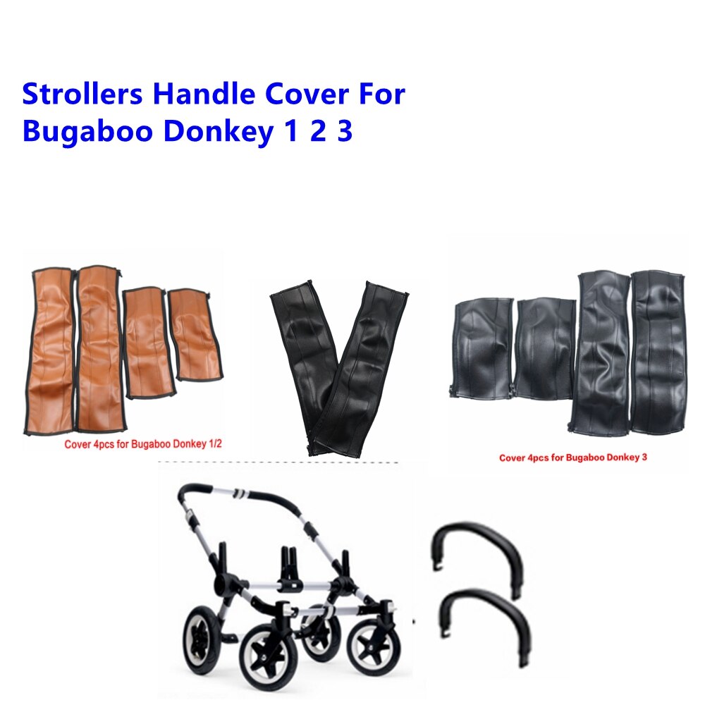 Kinderwagen Armleuningen Covers Voor Bugaboo Donkey 1 2 3 Wandelwagen Pu Lederen Beschermhoes Handvat Bumber Covers Kinderwagens Accessoires