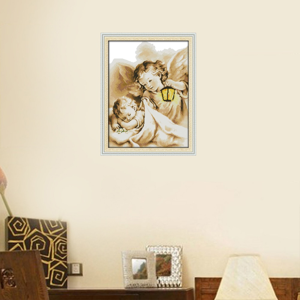 Handwerken DIY 14CT 11CT DMC kruissteek Sets Voor borduurpakketten Portret Telpatronen-Stikken Home Decoratie