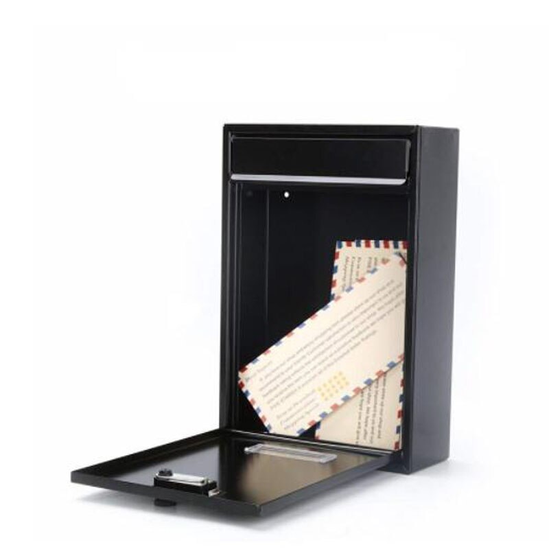 12 Inch Mental Coded Lock Vintage Letterbox Wall Hanging Mounted Locking Mailbox Post Box with Keys Newspaper Box