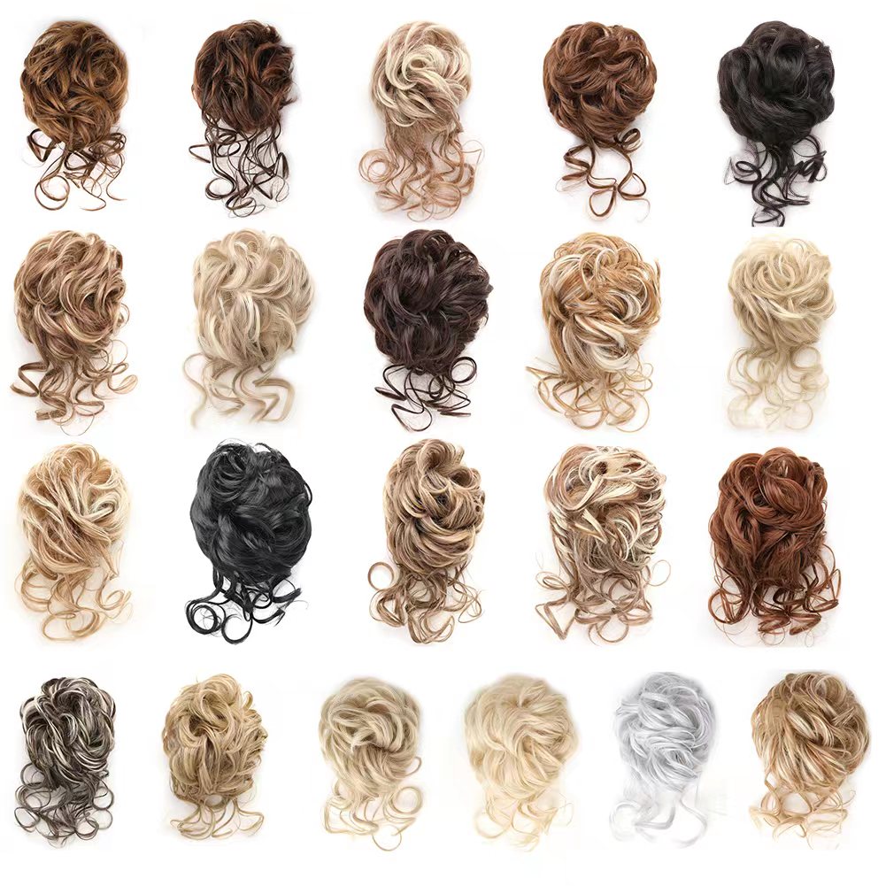 Chignon chignon désordonné synthétique, pince à griffes, chignon bouclé, chignon ondulé, longue barbe, queue de cheval ébouriffée, chouchou pour 03/Wear