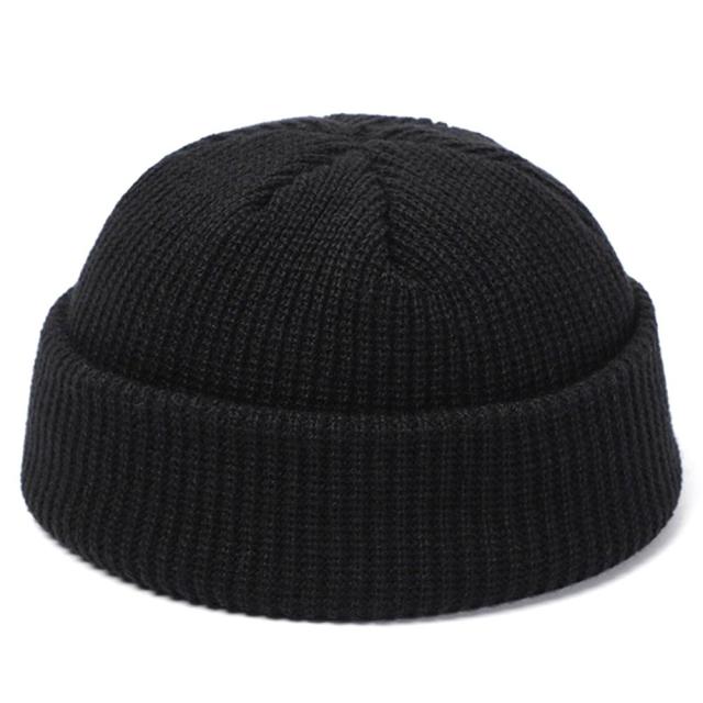 Beanie Hoeden Hiphop Hoed Vintage Cap Dans Bboy Ademende Winter Gebreide Beanie Hoed Sailor Cap Beanie Cap Warm hip-Hop: Black