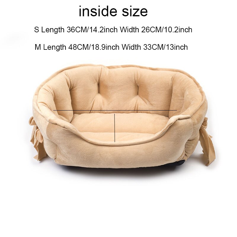 Luxe hondenbank, huisdierbedovertrek, prinsessenkattenmatten voor kleine en middelgrote puppy's, dierenbeddengoed yorkshire, hondenbed