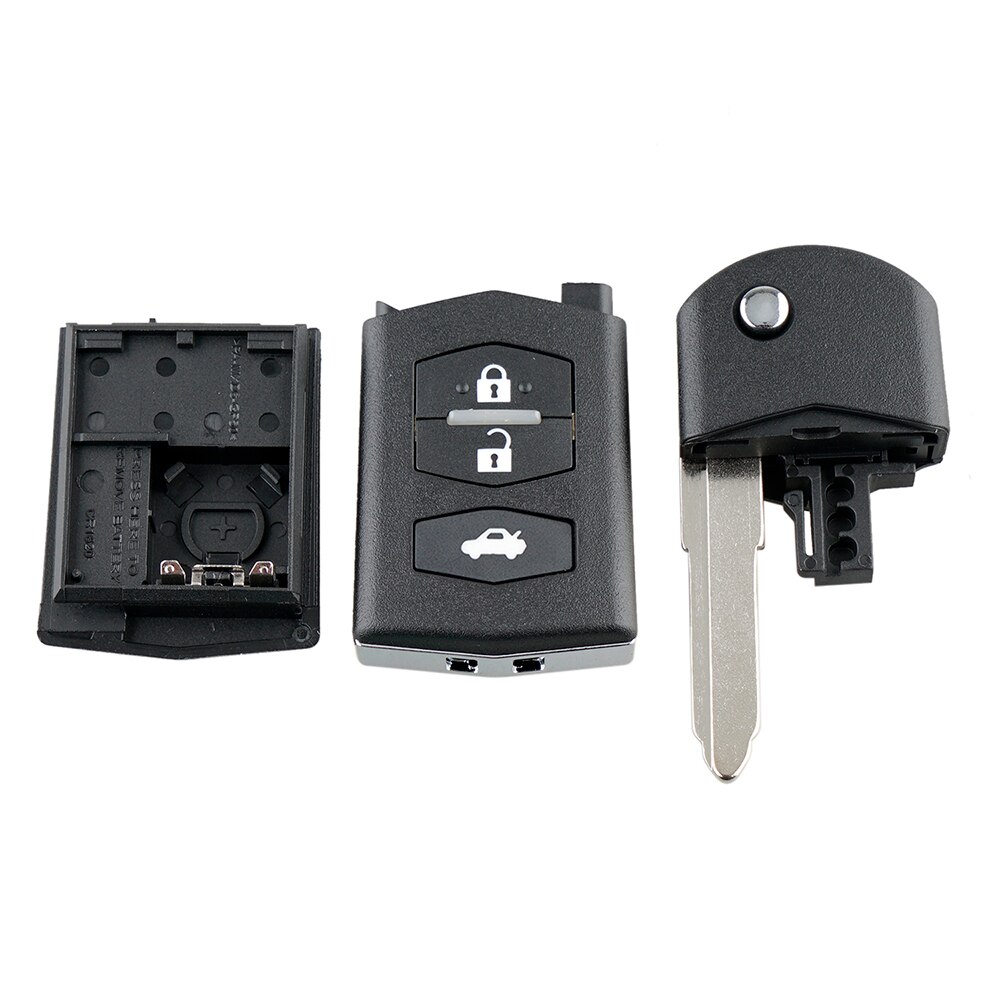 BHKEY dla Mazda obudowa kluczyka 2/3 przyciski pilot samochodowy etui na kluczyk/pilota robić samochodu dla Mazda 3 5 6 wymiana inteligentny klucz samochodowy obudowa kluczyka