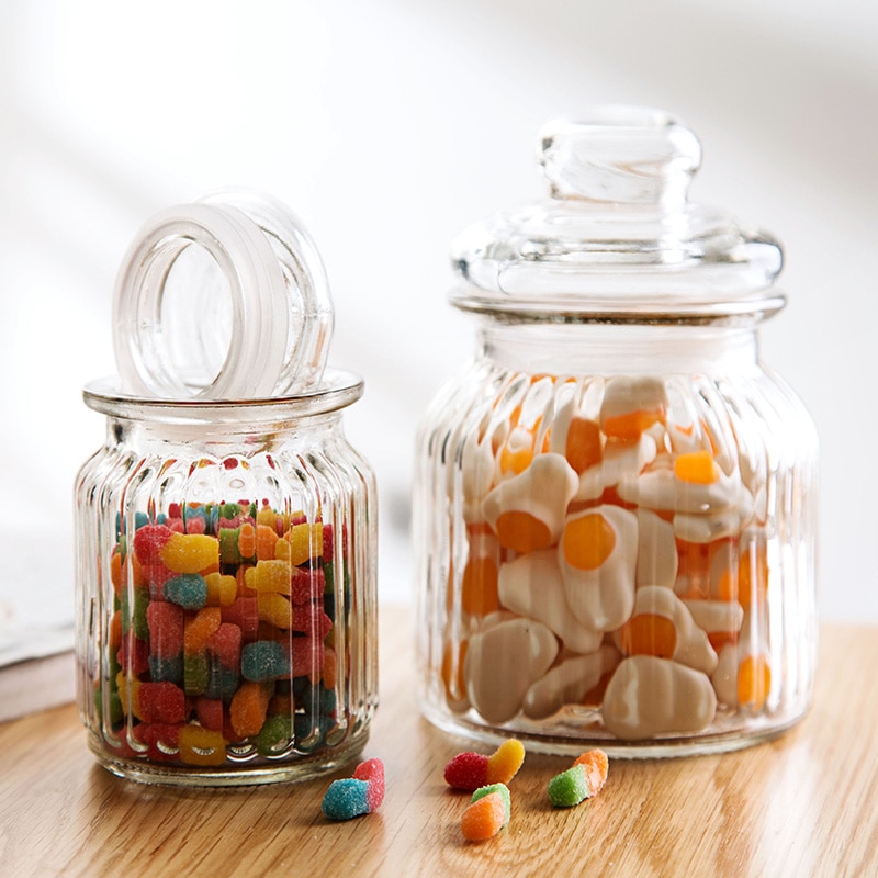 Casa miele bottiglie di bottiglie di marmellata Cereali fermento bottiglie di sottaceti serbatoi di stoccaggio vasetti di vetro