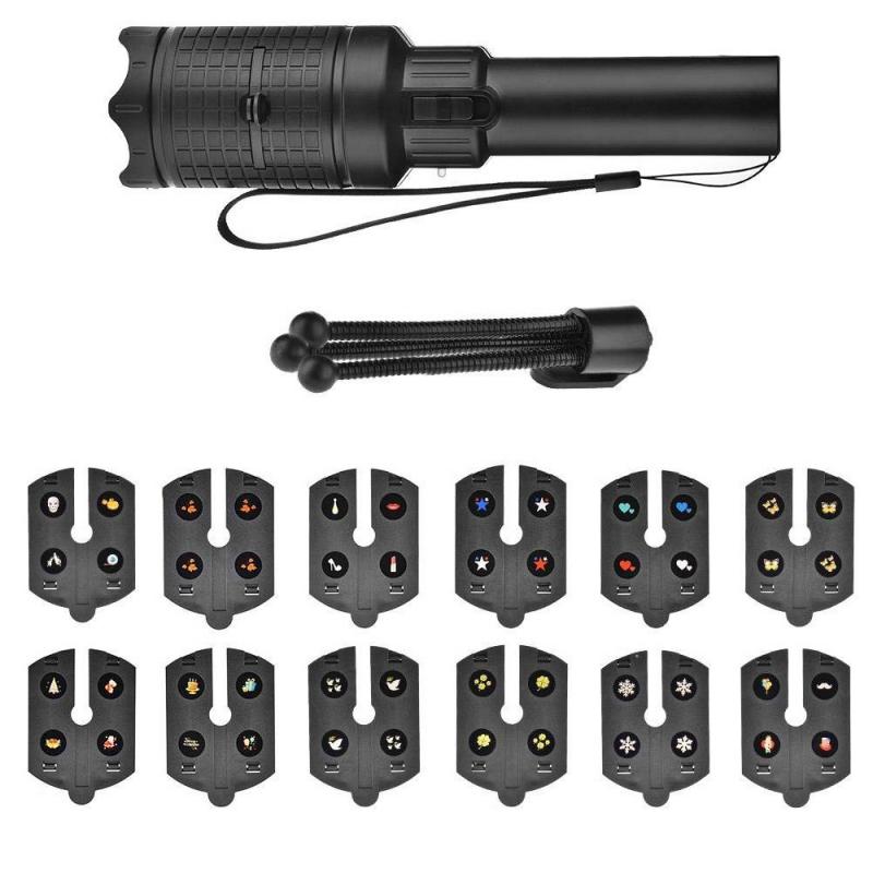 Kerst Halloween Holografische Projector 12 Films Verjaardagsfeestje Usb Oplaadbare Santa Projectie Lamp Venster Movie Projector