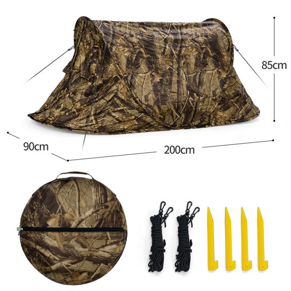80% Hotcamping Tent Draagbare Waterdichte Polyester Opvouwbare Automatische Popup One-Man Tent Voor Buiten