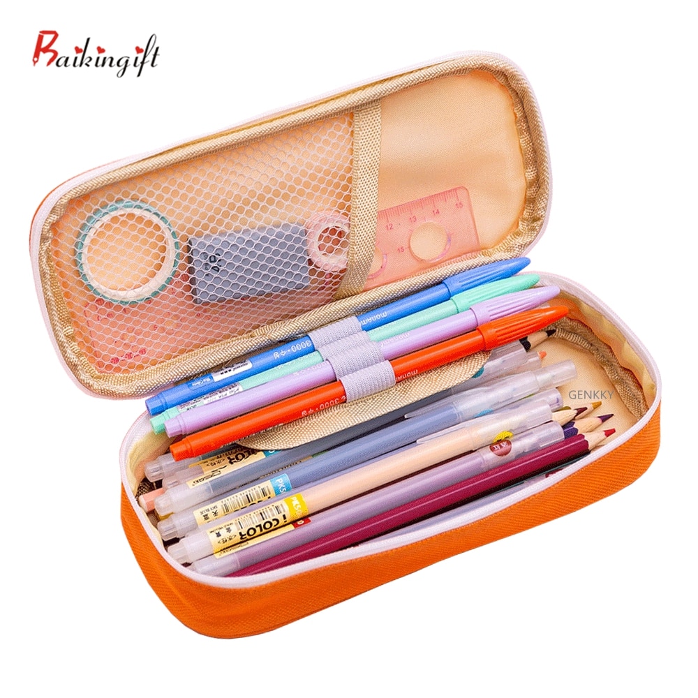 Estuche escolar con de unicornio para lápices, estuche escolar con de unicornio, para bolígrafos Kawaii, estuche de lápices de gran tamaño para niñas y niños