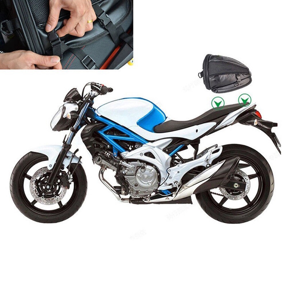 Vandtæt stor kapacitet motorcykel cykel bagagerum bagsæde bære holdbar bagage hale taske sadeltaske motorcykel tilbehør