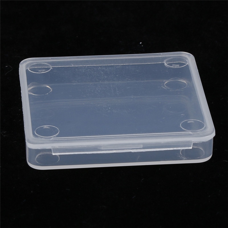 LINSBAYWU Kleine Vierkante Clear Plastic Sieraden Opbergdozen Kralen Ambachten Case Containers