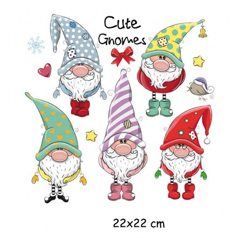 Leuke kerst strijkpatches, wasbare diy accessoire voor kleding, warmteoverdracht t-shirt thermische stickers: 4