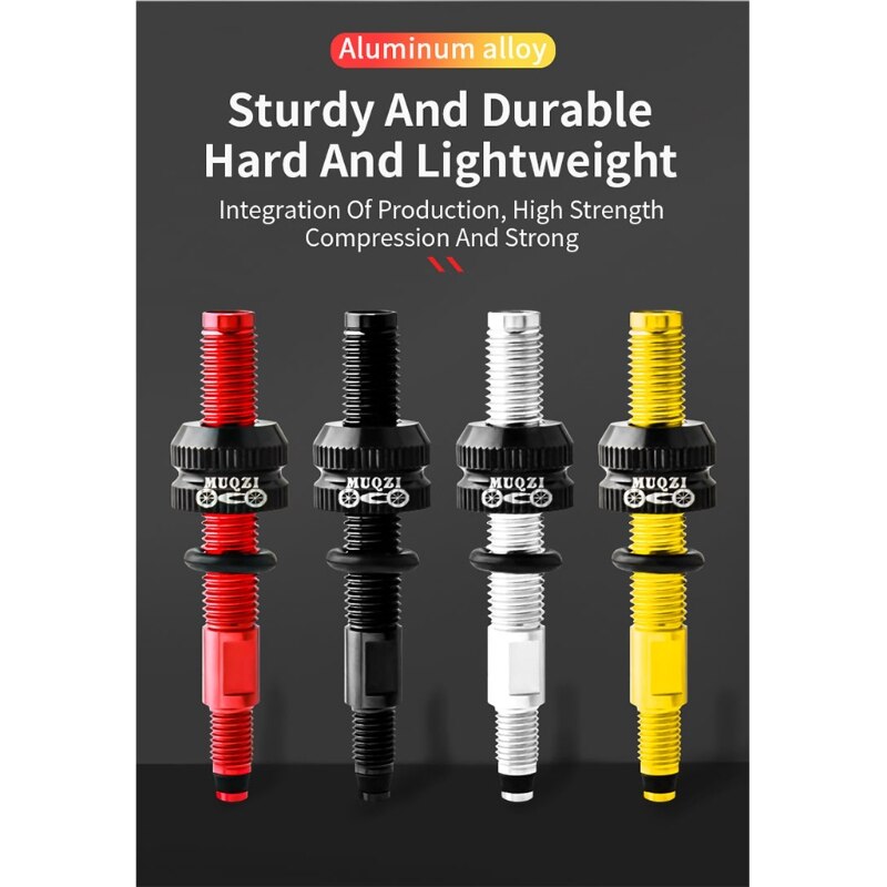 Bicycle Presta Valve Extender 50mm 80mm Clincher Removable Tire Inner Tube Extension Valve with Core Wrench