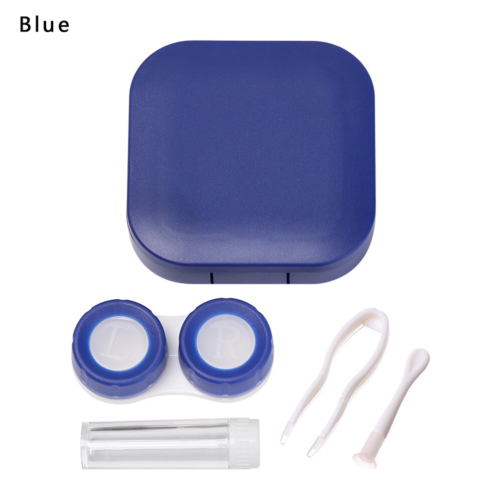 Portable Contact Lens Box Flower Eye Contact Lenses For Eyes Contacts Lenses Box Travel Eyes Care Kit: 2