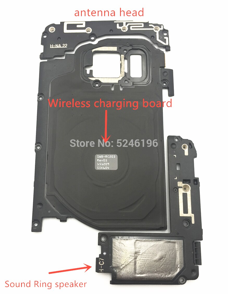 Drie stuk Onderhoud Fittings Set Voor Samsung Galaxy S7 G930 Draadloze opladen board Sound speaker antenne hoofd Reparatie deel