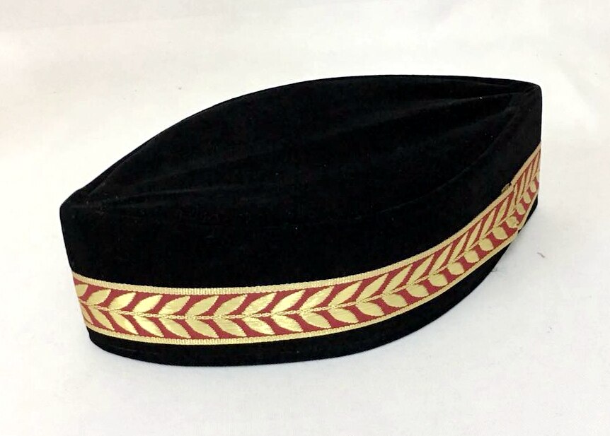 Chapéu islâmico preto do turbante do tampão dos homens muçulmanos (a borda decorativa aleatória) pleuche pode misturar tamanhos 54-59 sobre 52.5 58 58cm