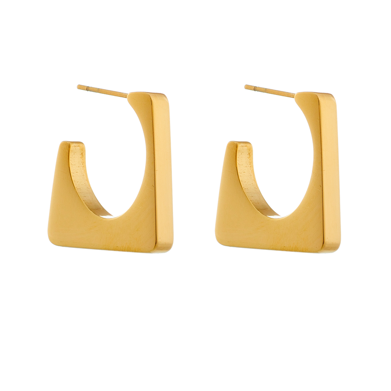 pendientes acero inoxidable mujer pendientes largos mujer MEYRROYU-pendientes de acero inoxidable 316L para mujer, joyería romántica geométrica Rectangular, novedad de , de: Plata antigua
