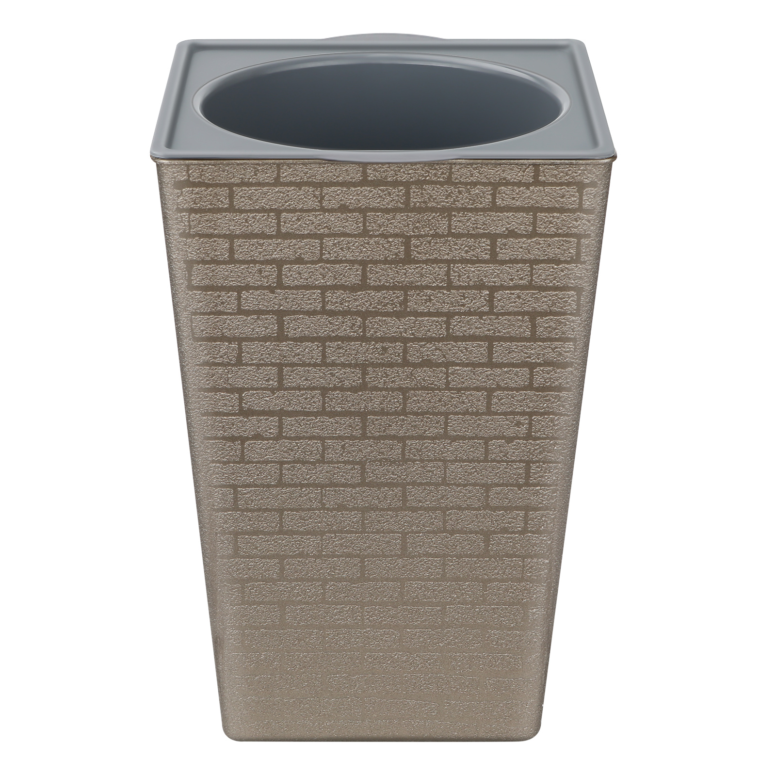 Plastic Brick Pattern Flowerpot Shape Garden Flower Pot for Garden Courtyard Indoor Large Flower Pot Garden Supplies: Red / Large