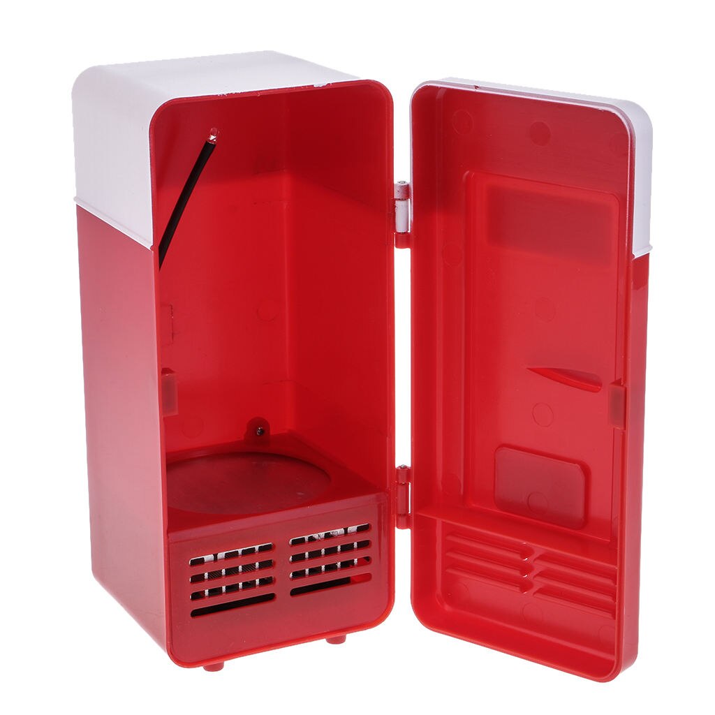 Draagbare Auto Mini Koelkast 5V Warmte En Cool Usb Koelkast Led Licht
