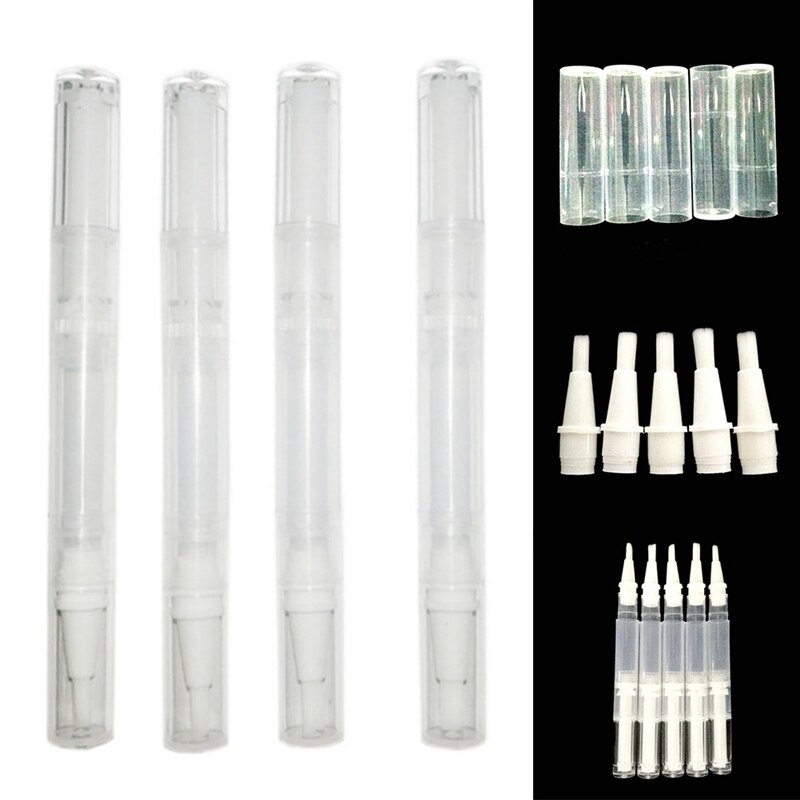 1Pc 3 Ml Lege Twist Pen Met Borstel Hervulbare Fles Cosmetische Container Nagellak Buis Voor Balm Nail Art verf Mascara Oliën