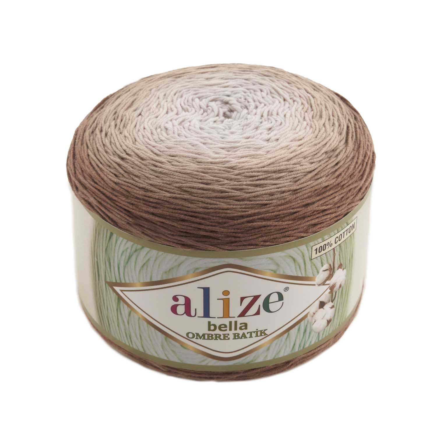 % 100 Katoen 1 Pack ( 2 Ballen) Alize Bella Ombre Batik Hand Breien Garen (1 Bal: 250 Gram 900 Meter) Haak Tool Kit: 7410