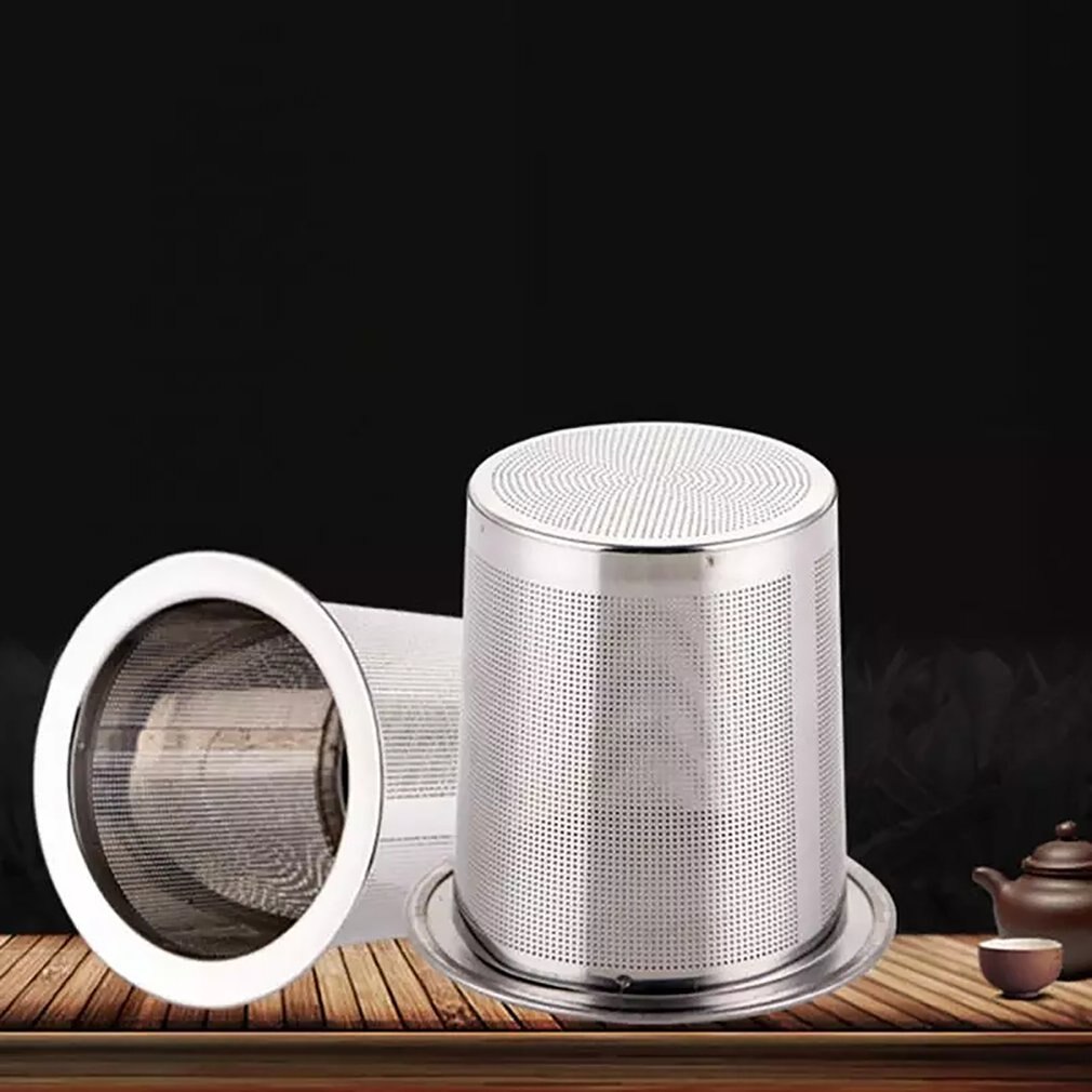 304 Stainless Steel Reusable Tea Infuser Tea Strainer Teapot Loose Tea Leaf Spice Tea Filter Kitchen Accessories Handle Clip