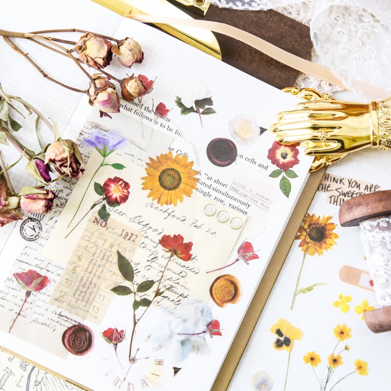 1pcs/stationery sticker cute aesthetic kawaii stickers planner korean art supplies butterfly stickers flake color stickers