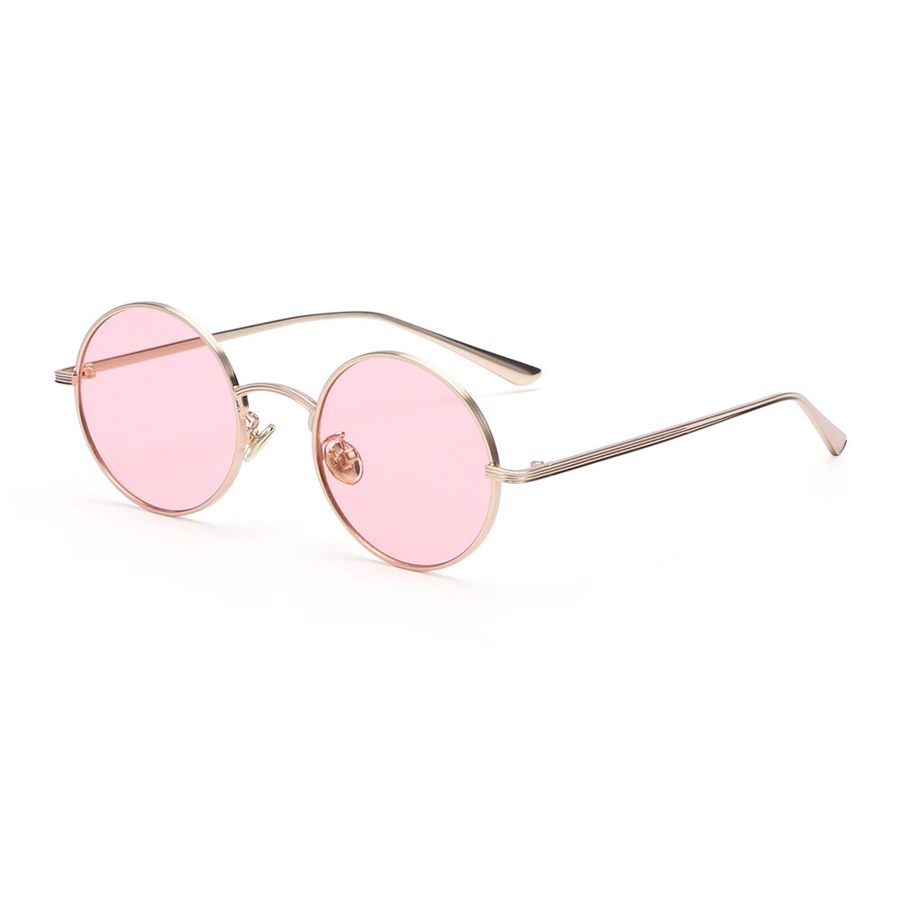 Occhiali da sole rotondi con montatura in metallo Vintage per uomo donna occhiali da sole Steampunk occhiali a cerchio occhiali estivi con protezione UV per esterni: C12