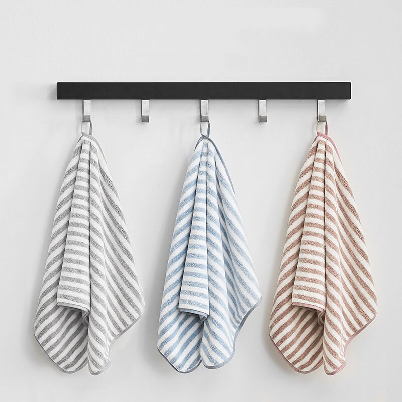 Super Absorbent Beach Towel Microfiber Home Hotel Striped Blue Luxury SPA Bathroom Body Bath Towel Face Towels for Kids Adults