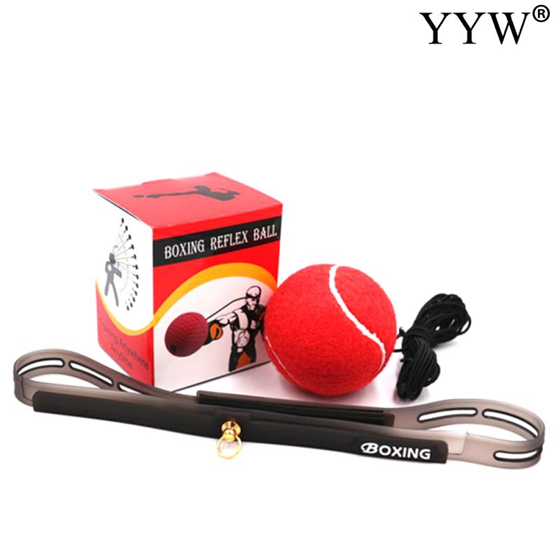 Boxing Reflex Punching Balls Head-mounted Speed Balls Improve Force Hand Eye Reaction Training Set Stress Gym Boxing Exercise: 8