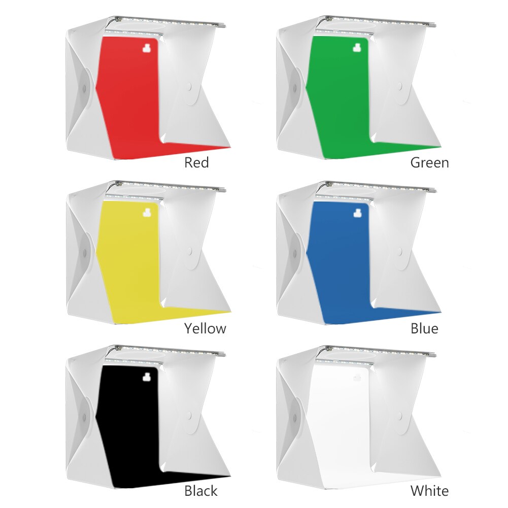 Upgrade LED Folding Photo Studio Box Background Light Box Softbox With Photography Lamp For Photo Studio Photography Backdrops