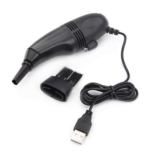 Mini usb dammsugare tangentbord dammsugare för bärbar dator - familjekontor pc tangentbordsrengörare verktyg-svart