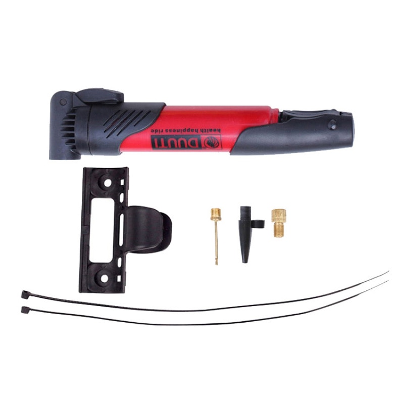 Mini Fahrrad Pumpe Große-kapazität Inflator Luftpumpe Ball Spielzeug Reifen Radfahren Pumpe Leichte MTB Straße Fahrrad Zubehör GM: 5 rot