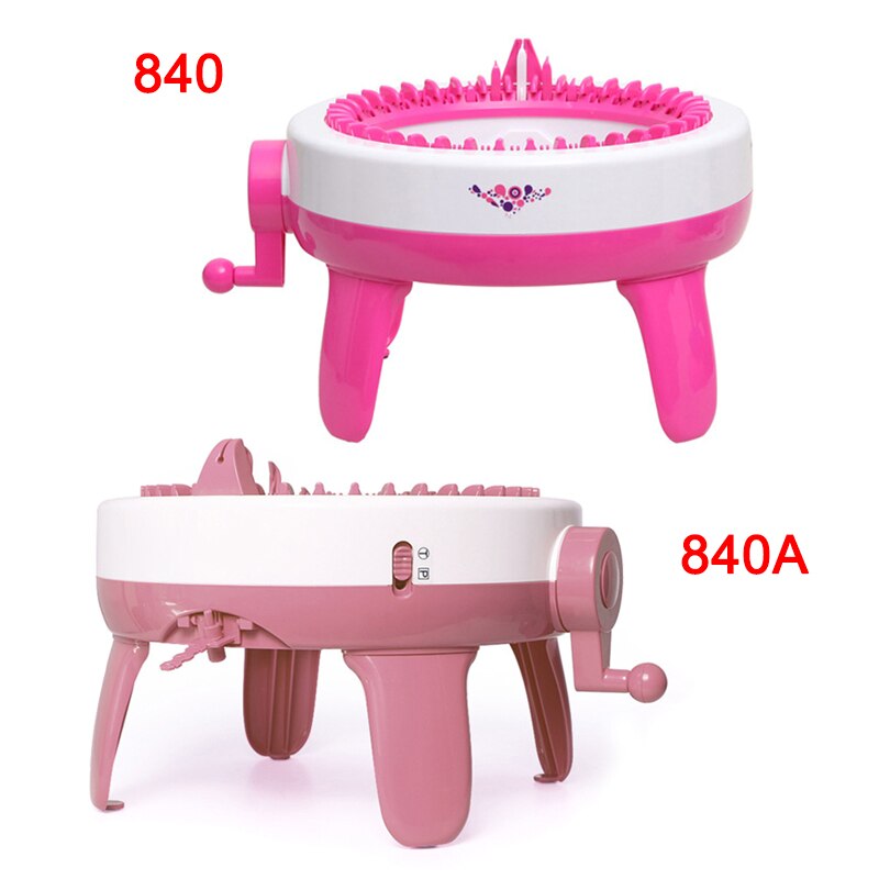 Máquina de tejer lana hecha a mano para adultos y niños, telar de cilindro de lana tejido a mano, bufanda, suéter, sombrero, calcetines, artefacto perezoso, 40 agujas