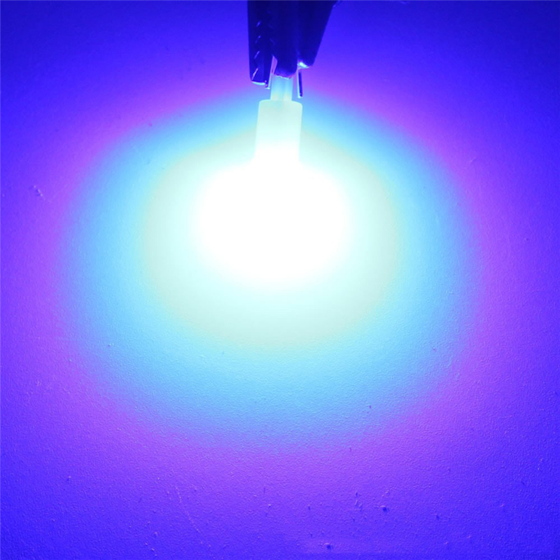 10 stk auto ledet pære  t5 1 smd bil kolbe instrument lys indikator pære auto bil tilbehør interiør lys hette lys plast lampe