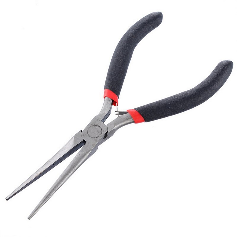 Light Weight Stainless Steel Long Nose Tools Round Flat Long Nose Mini Pliers Jewellery Making Bent Nose Pliers: H