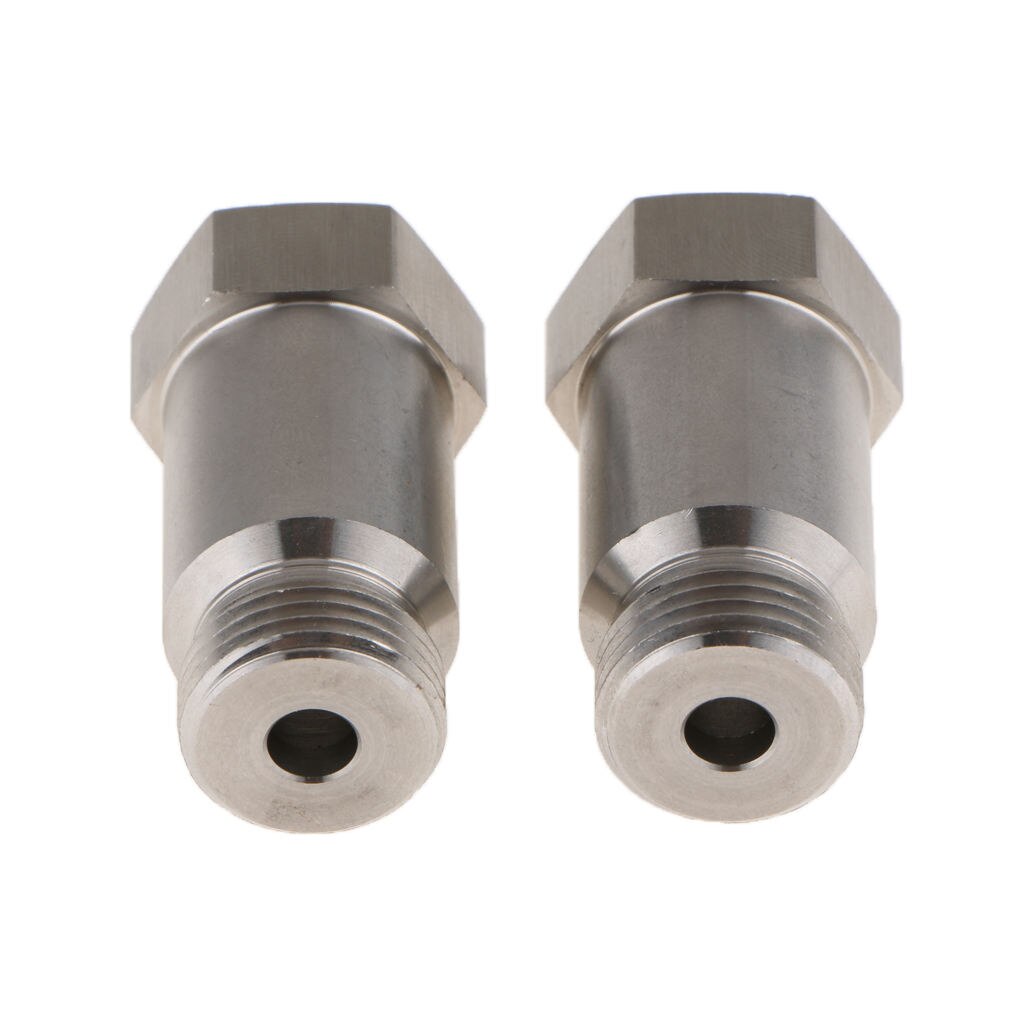 Pair Replacement 304 Stainless Steel O2 Oxygen Sensor M18x1.5mm 45mm Length