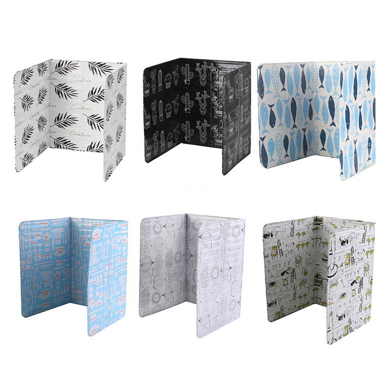 Cactus Imprimé Feuille D'aluminium Bloc Pétrolier Barrière de L'huile Poêle Cuire Anti-Les Éclaboussures D'huile Chicane Isolation Thermique Cuisine Ustensiles