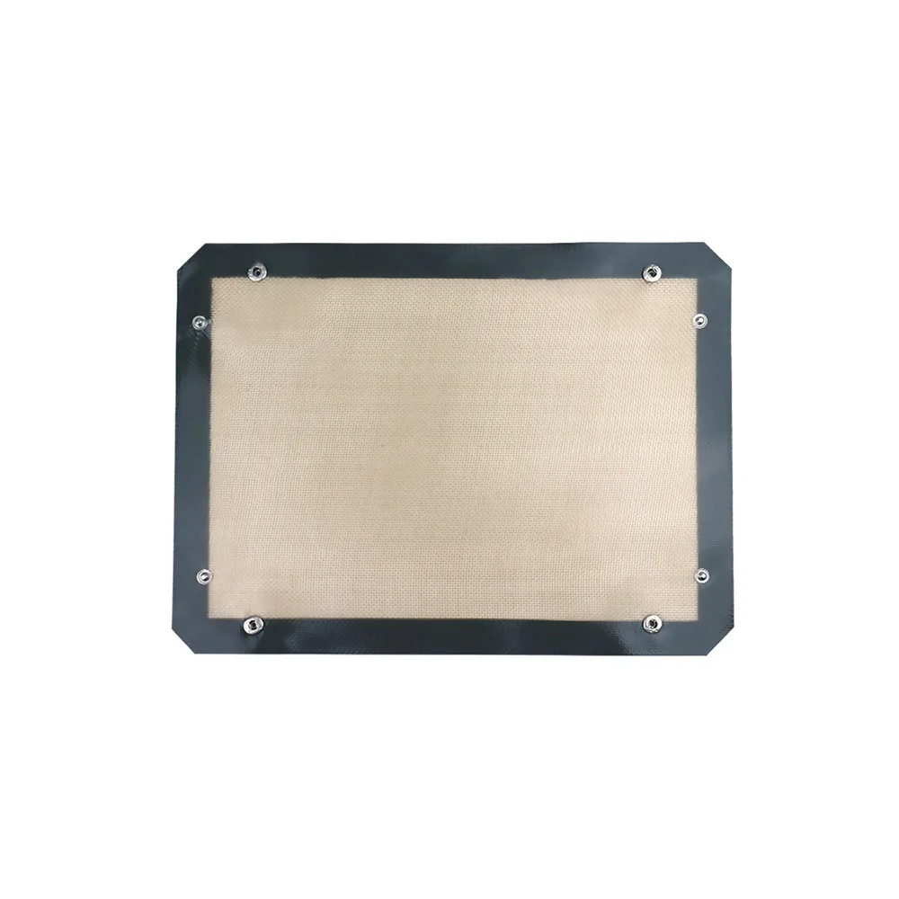 Draagbare oven bakmat, siliconen bakmat met knop, hittebestendige deegmat, herbruikbare, veilige en betrouwbare keukenbakbenodigdheden.: Donker kaki