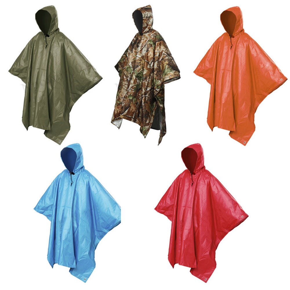 Wasserdicht Einteiliges Regen Mantel Poncho Cape Plane für Camping Wandern Multifunktionale Regen Mantel