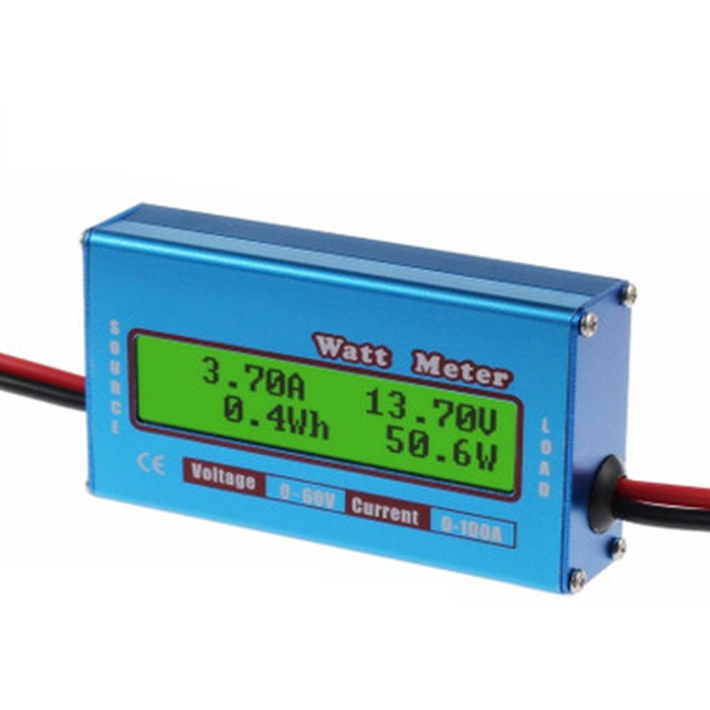Digital Monitor LCD Watt Meter 60V/100A DC Ammeter High Accuracy RC Battery Amp Analyzer Tool Power Energy Watt Meter