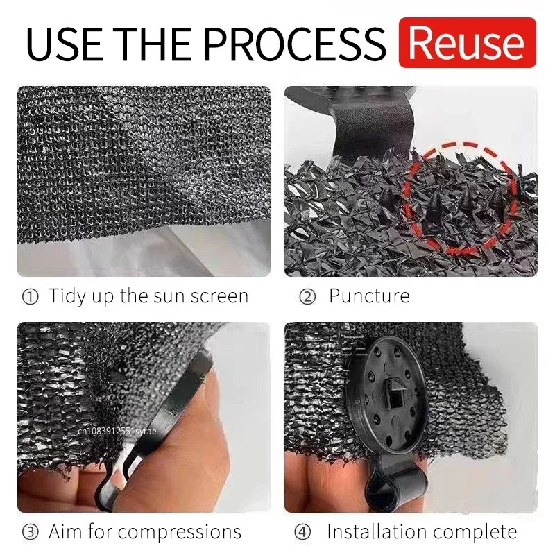 5~100pcs Sun Shading Net Clip Home Fence Installation Hook Greenhouse Sunshade Net Clamp Outdoor Tent Hang Expand Net Fix Clips